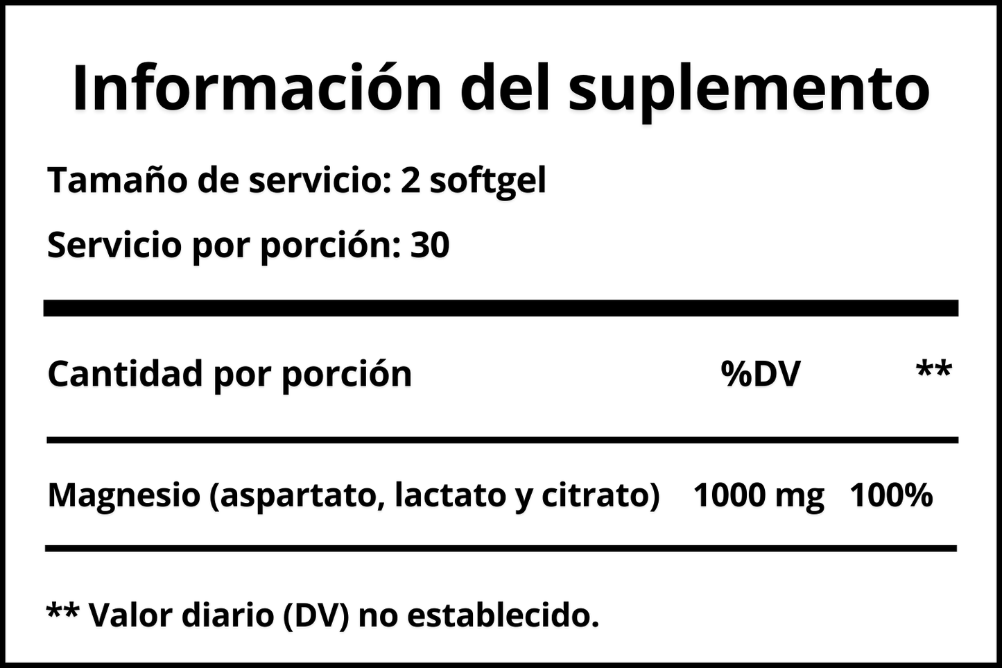 Super Magnesio (Aspartato, lactato y citrato)